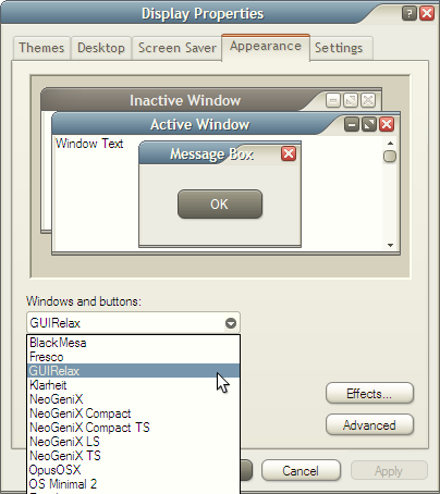 Visual Styles | Apparence Tab