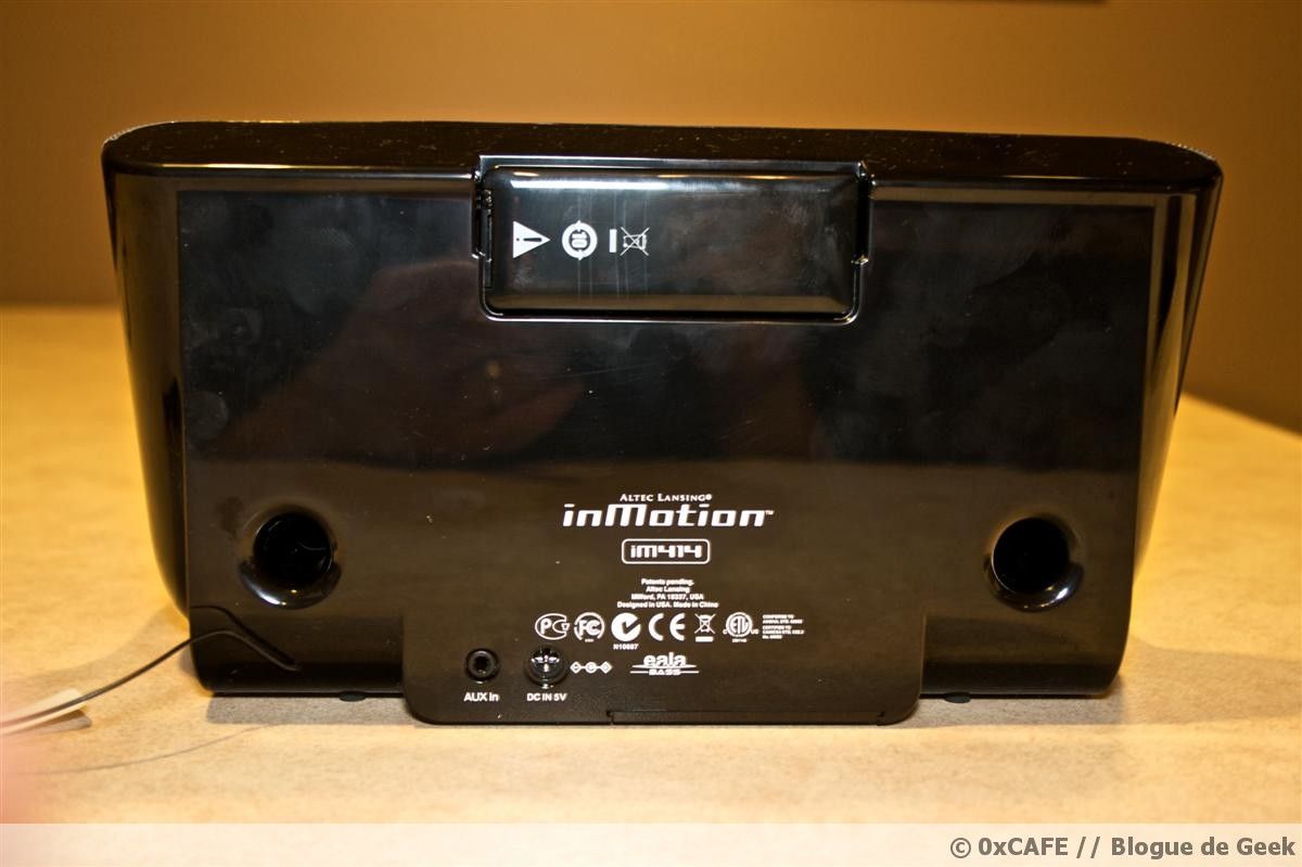 [Évaluation] Haut parleurs Altec Lansing inMotion iM414