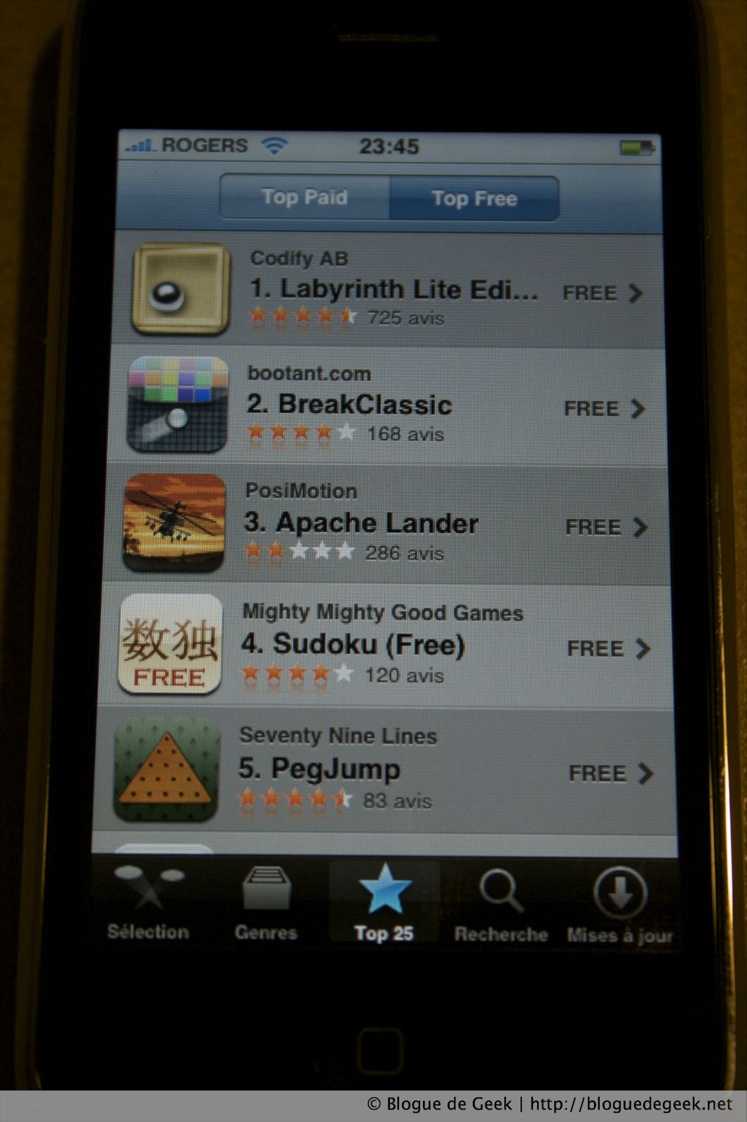  iPhone 3G avec Rogers au Canada [Évaluation]