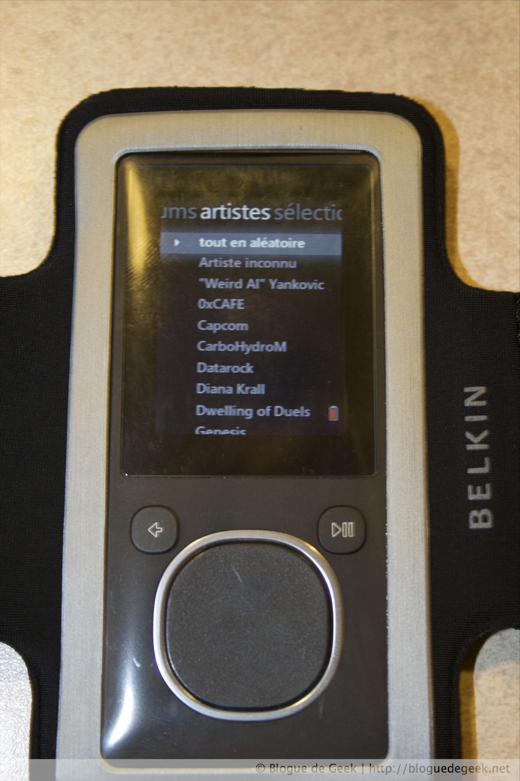 Belkin Sports Armband pour le Zune [Évaluation]