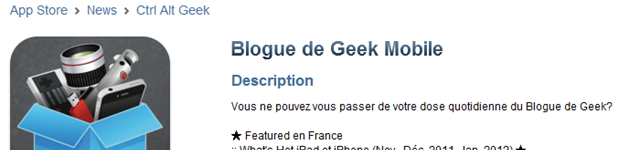 Blogue de Geek Mobile 1.4 entete