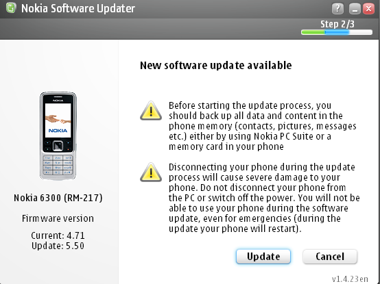 Nokia Software Update Nokia 6300 5.5