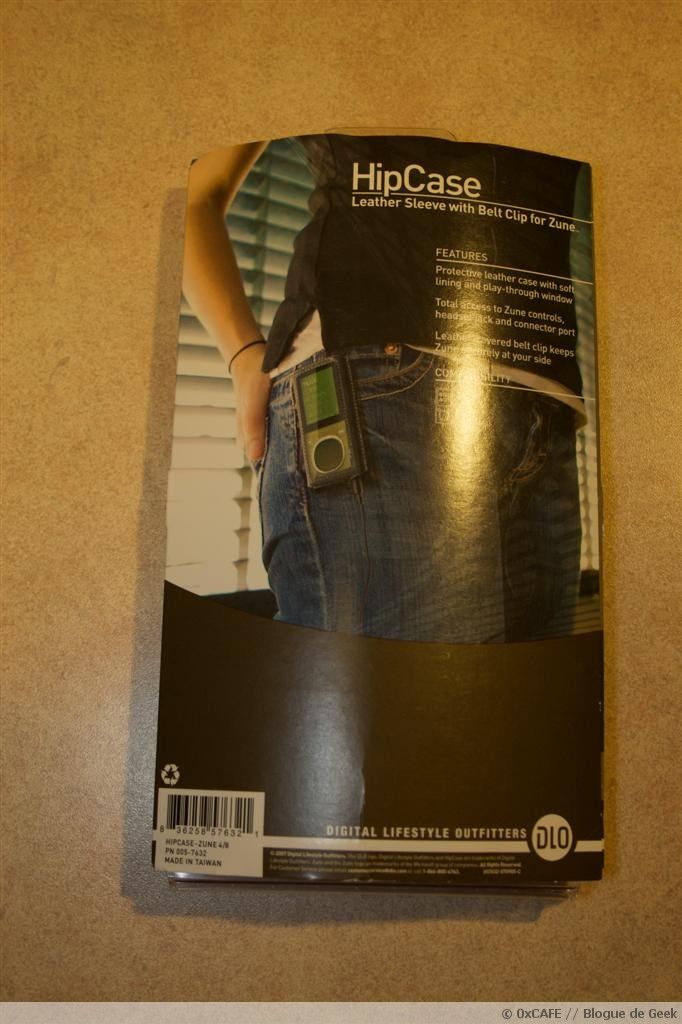 [Évaluation] Étui de cuir HipCase de DLO pour le Zune 8Go
