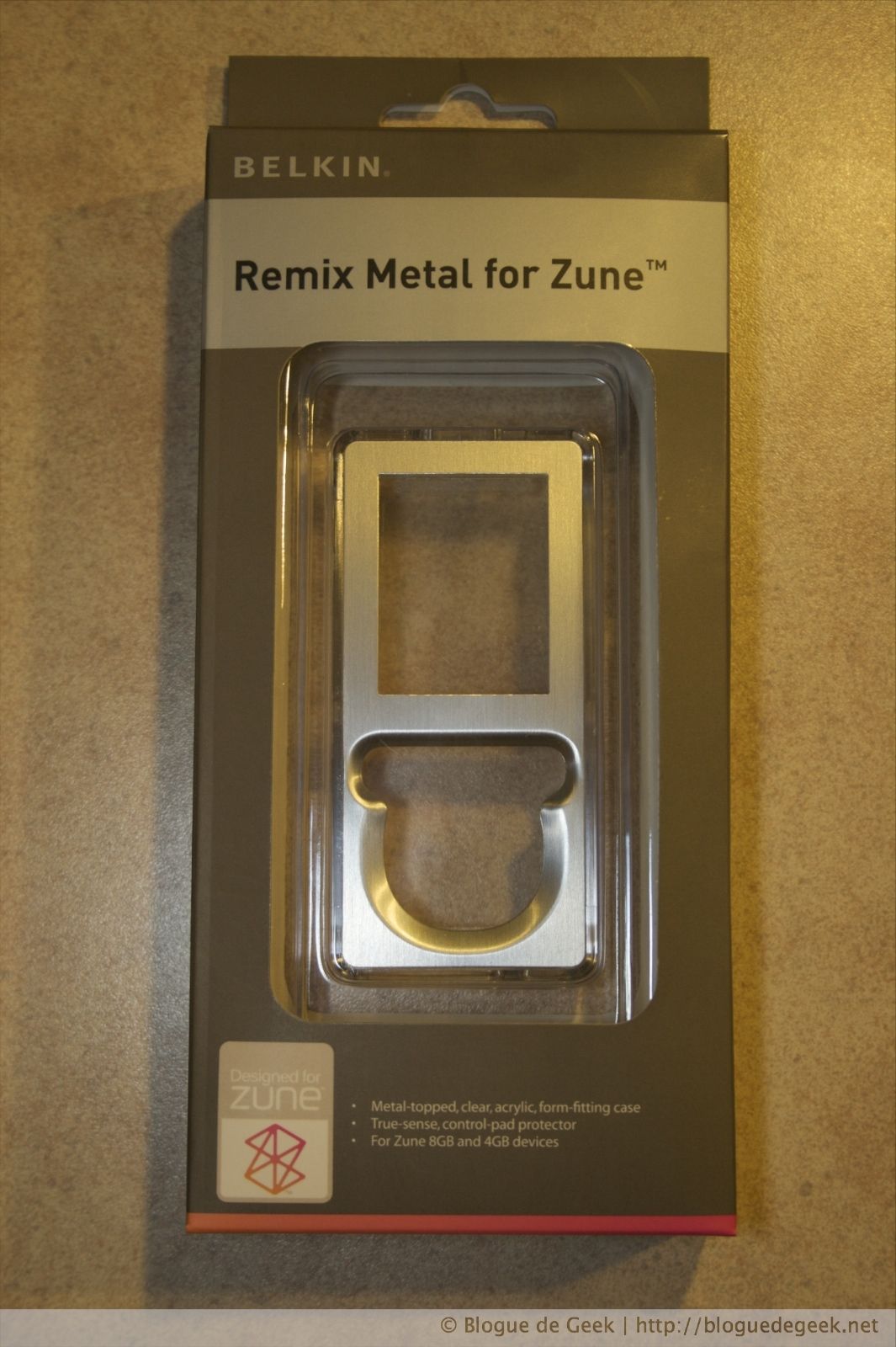 Belkin Remix Metal, étui en acrylique pour le Zune 4/8Go [Évaluation]