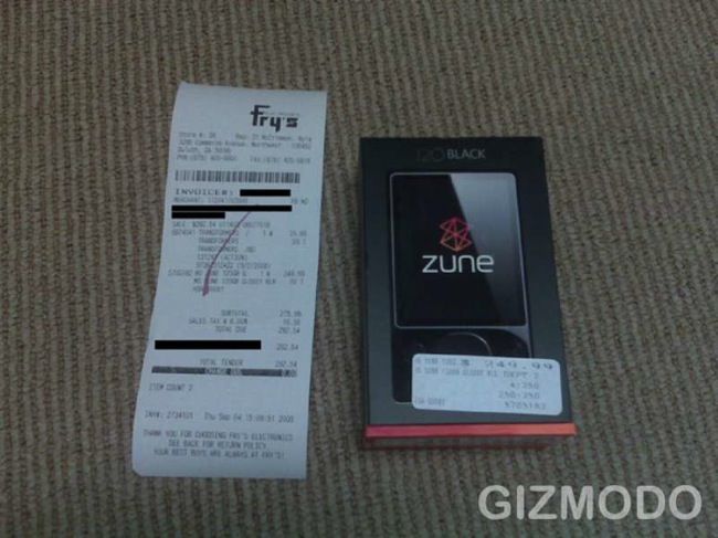 Zune 120Go déjà vendu chez Fry&rsquo;s?!?