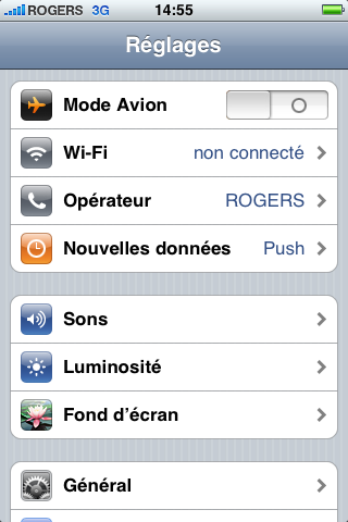 iPhone 3G version 2.1 [Évaluation]