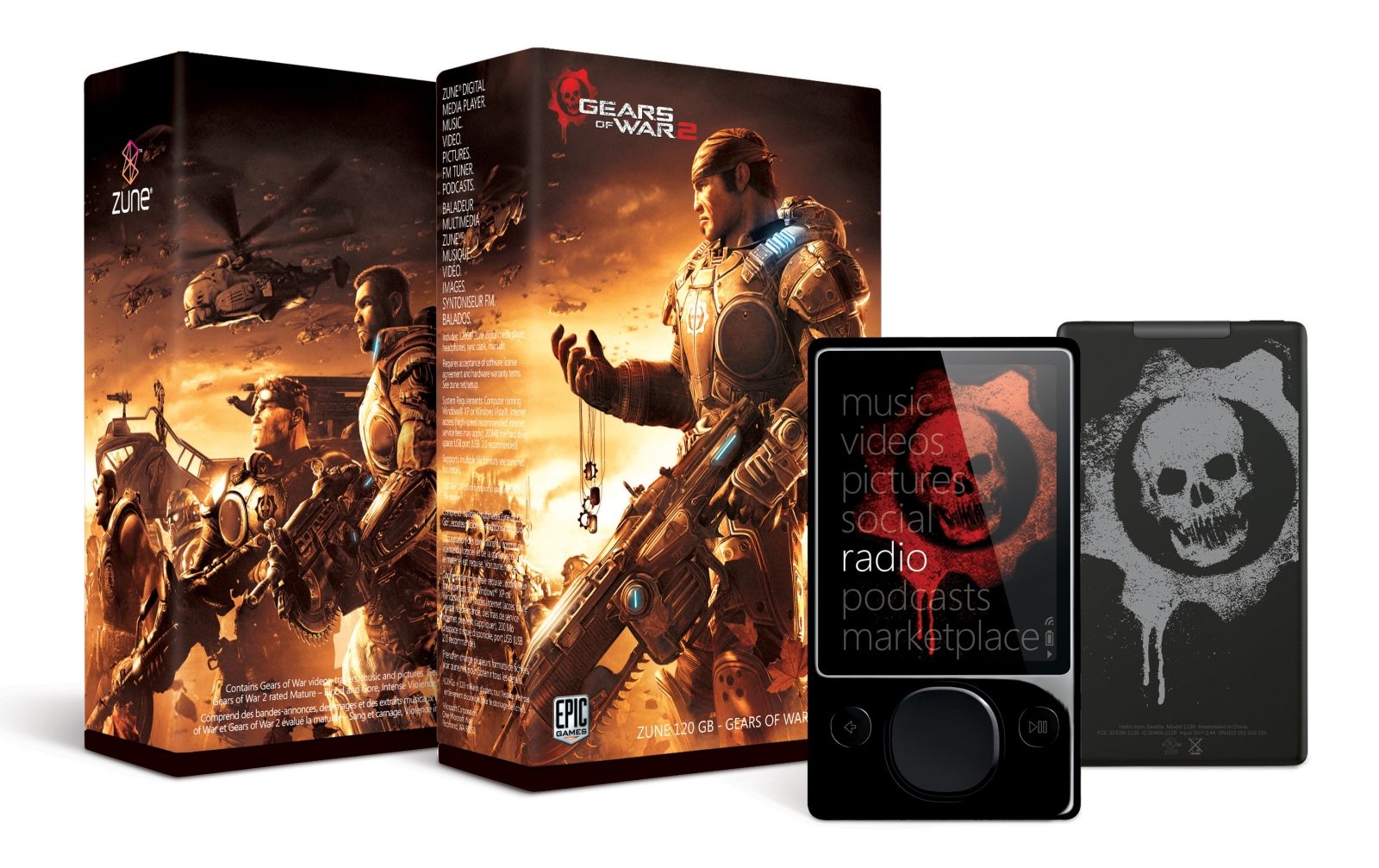 Zune 120Go Gears of War 2 Edition Spéciale