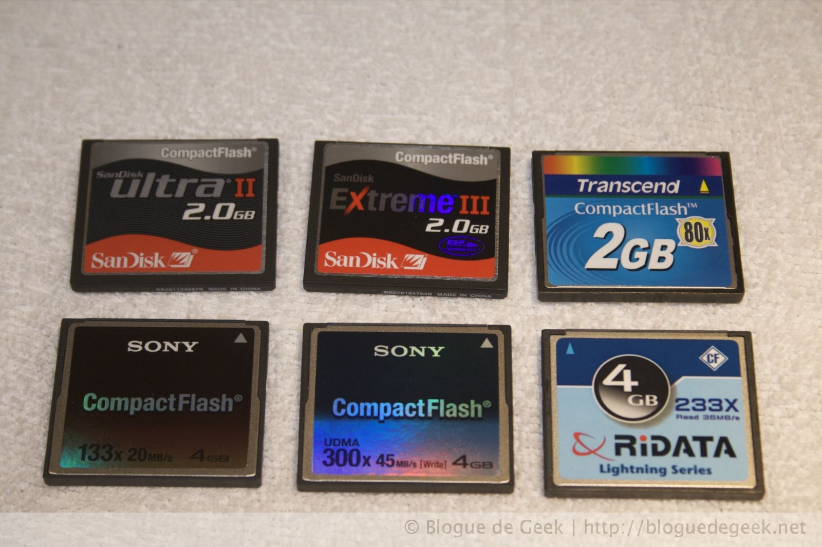Cartes CompactFlash [Décembre 2008]