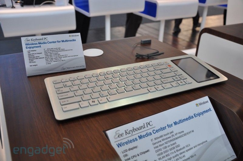 Asus Eee PC Keyboard, un oridinateur embarqué dans un clavier [Aperçu]