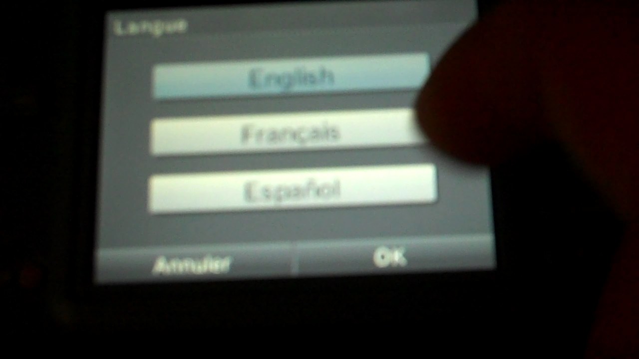 AceKard 2i Changement de langue