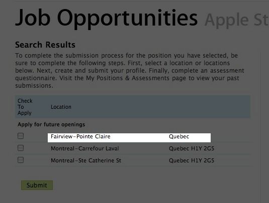Apple Store - Fairview Pointe-Claire