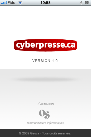 Cyberpresse sur votre iPhone
