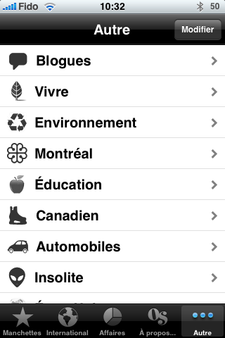 Cyberpresse sur votre iPhone