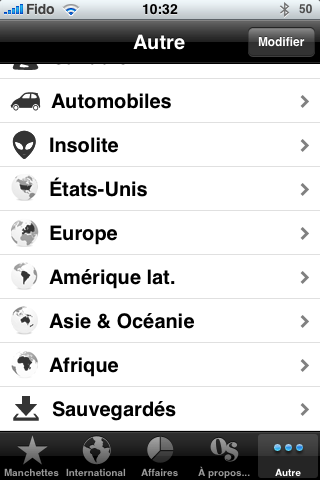 Cyberpresse sur votre iPhone