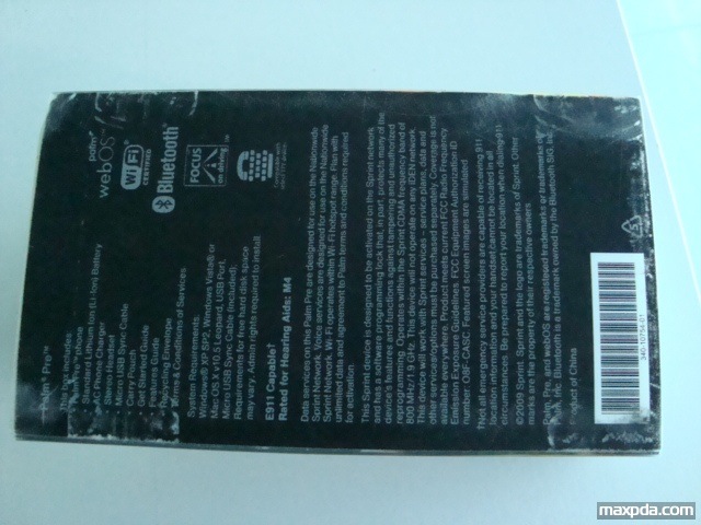 Photos espion de la boite du Palm Pre