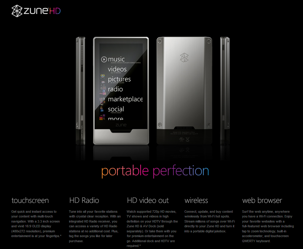 Zune HD confirmé