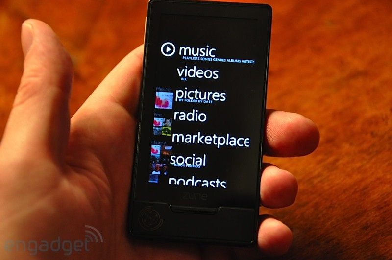 Le Zune HD en photo et en vidéo