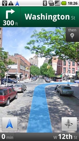 Android 2.0 Google Navigation