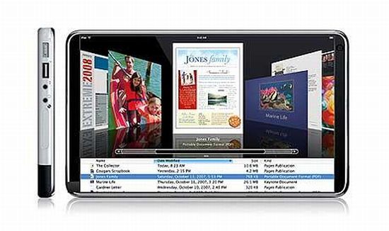 Apple Tablet, design semblable