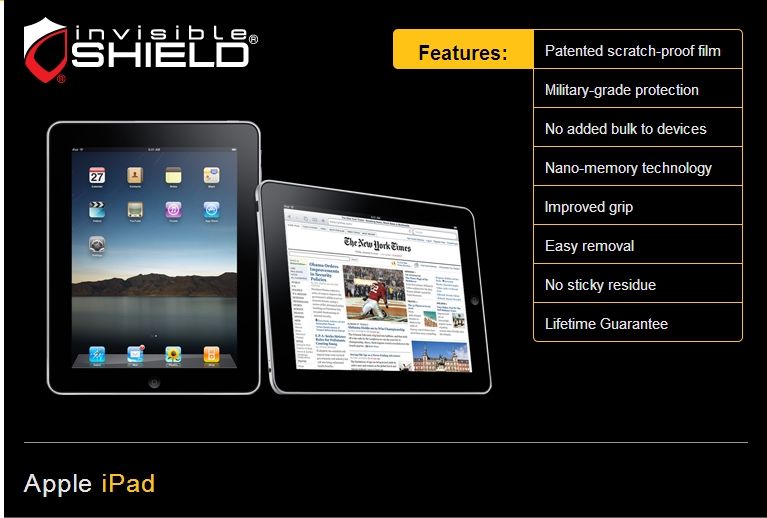 invisibleSHIELD disponible pour l’iPad, déjà?