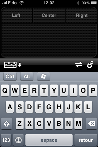 Logitech TouchMouse sur iPhone