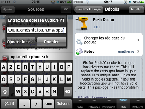 Solution gratuite pour le push sur les iPhone unlockés [Tutorial]