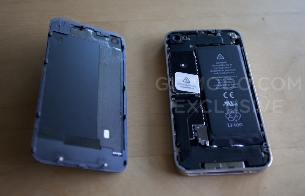 Prototype iPhone 4G, les entrailles