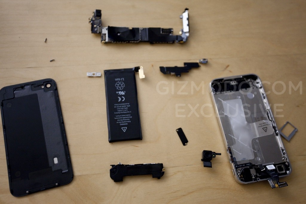 Prototype iPhone 4G, les entrailles