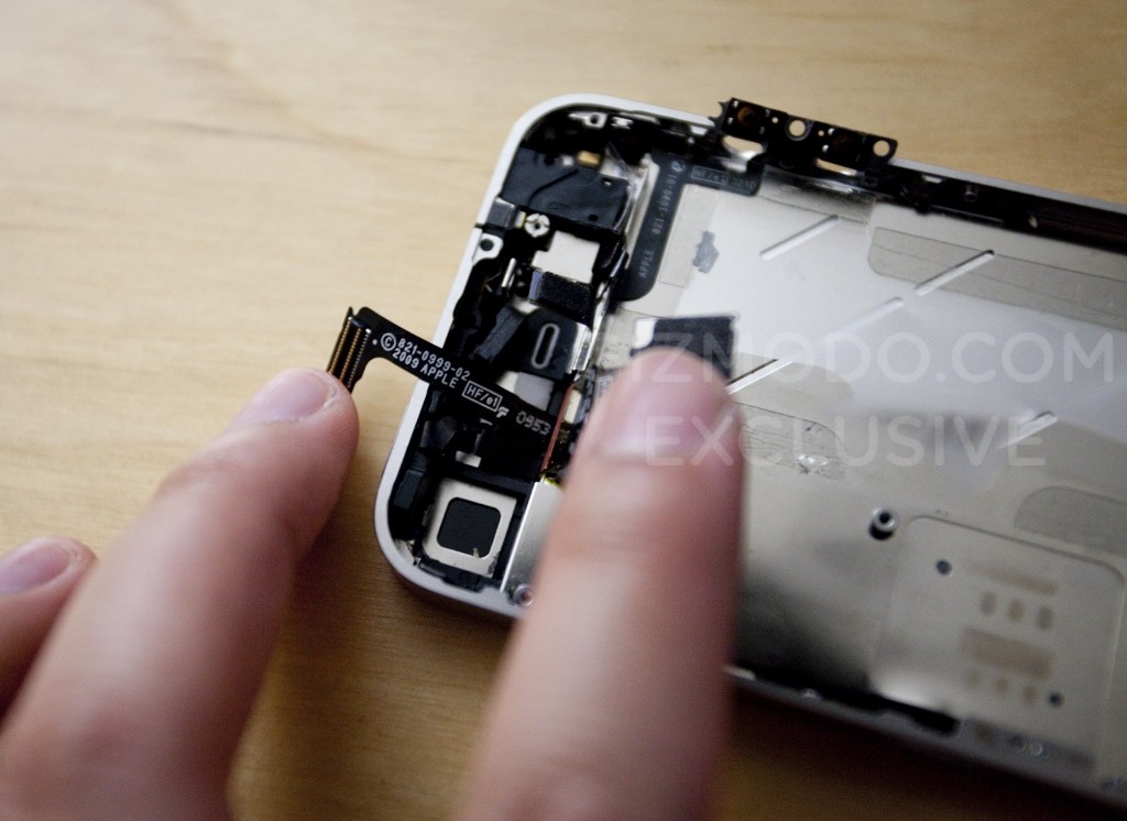 Prototype iPhone 4G, les entrailles