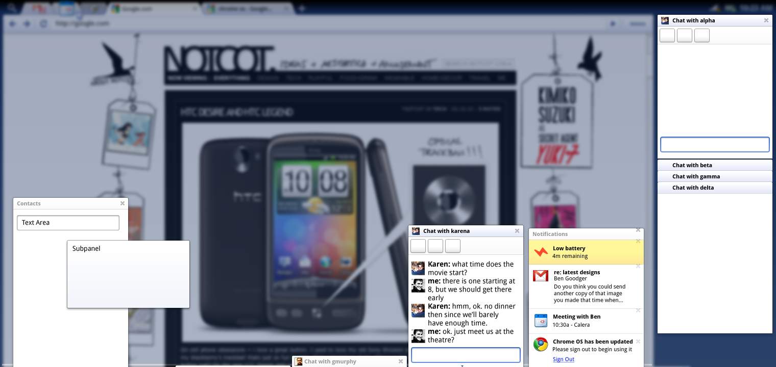 Google Chrome OS, de nouvelles images