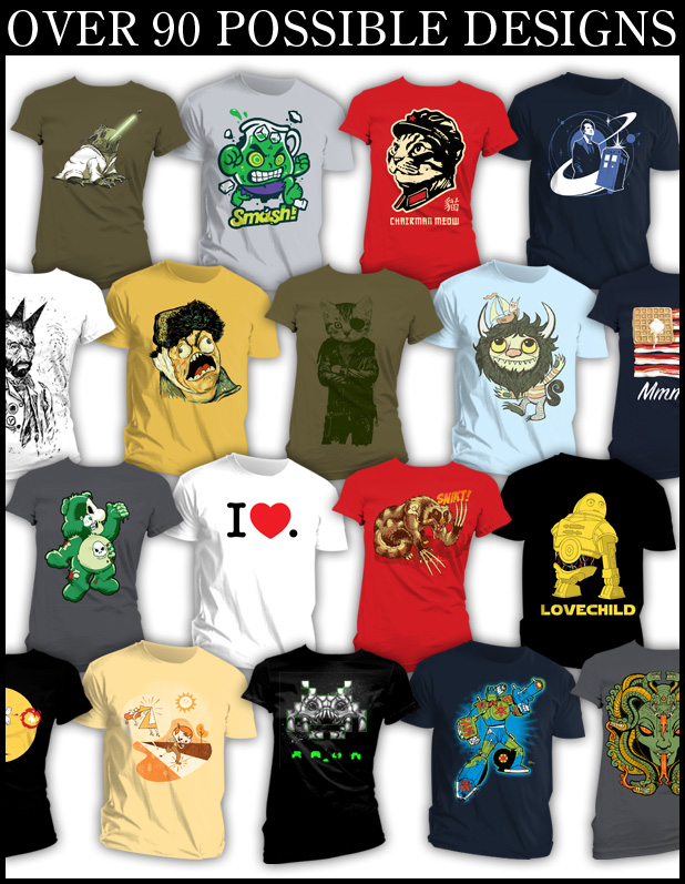 Jour du t-shirt mystère sur TeeFury!