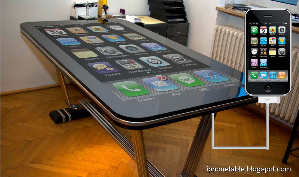 Une table iPhone de 58&Prime;!