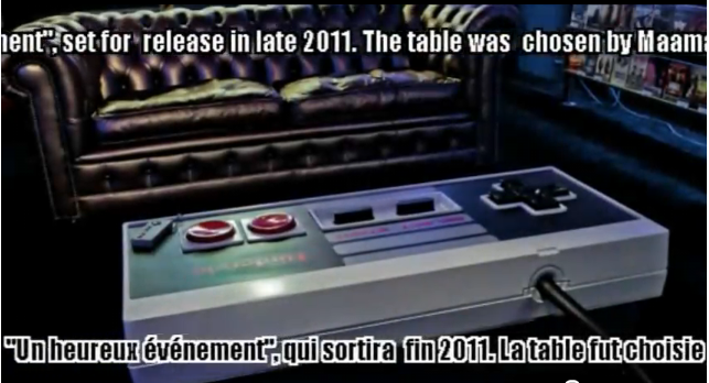 Une vraie table à café manette de Nintendo fonctionnelle!