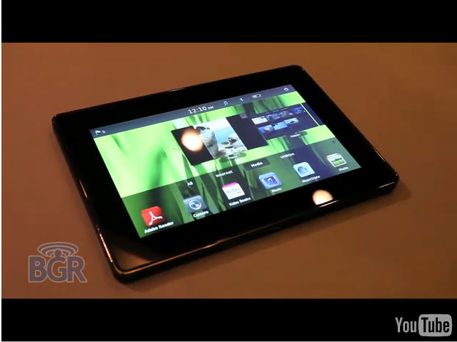 La BlackBerry Playbook en démo chez BGR!