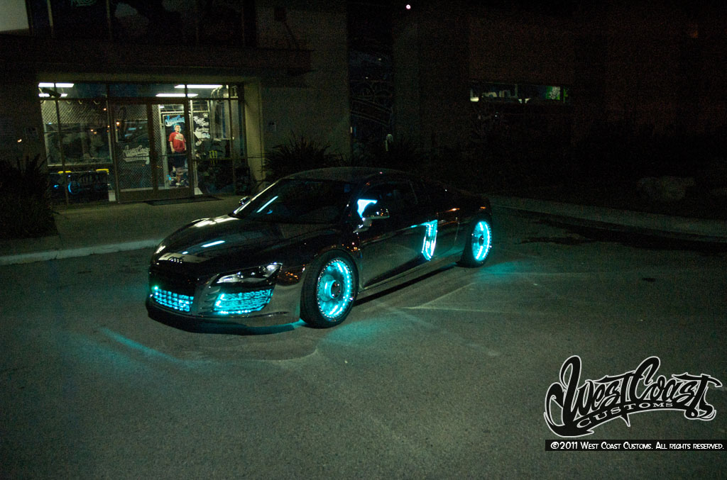 Une Audi R8 à la TRON:Legacy!