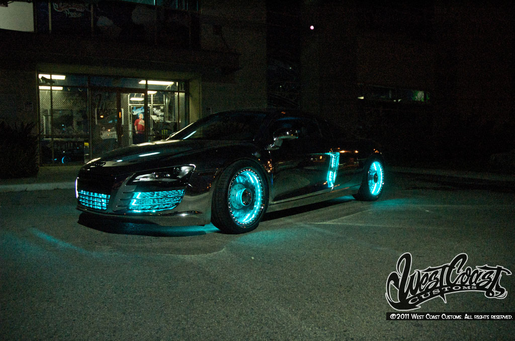 Une Audi R8 à la TRON:Legacy!