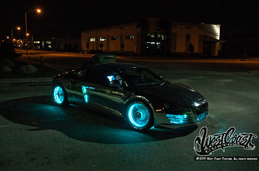 Une Audi R8 à la TRON:Legacy!