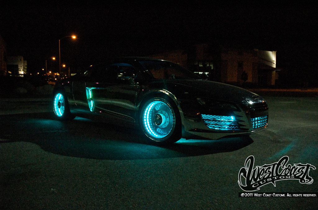 Une Audi R8 à la TRON:Legacy!