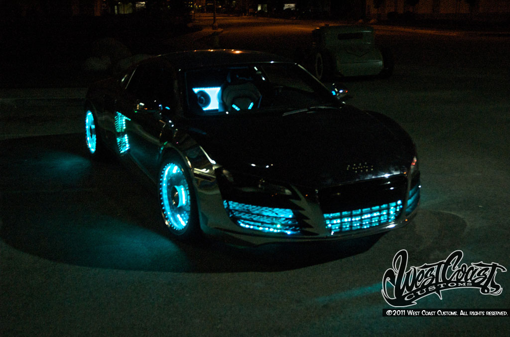 Une Audi R8 à la TRON:Legacy!