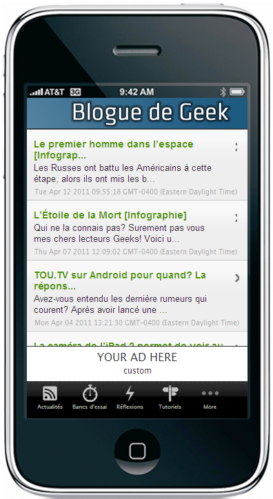 AppMakr, ou comment créer une application mobile en 5 minutes [Test]