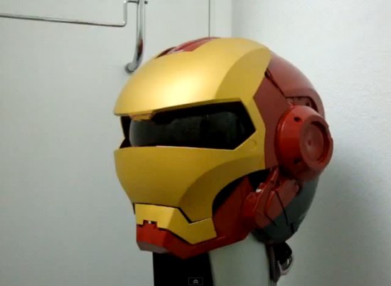 Casque de moto d’Iron Man! Et War Machine!