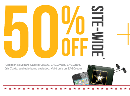 Promo 50% de rabais chez ZAGG