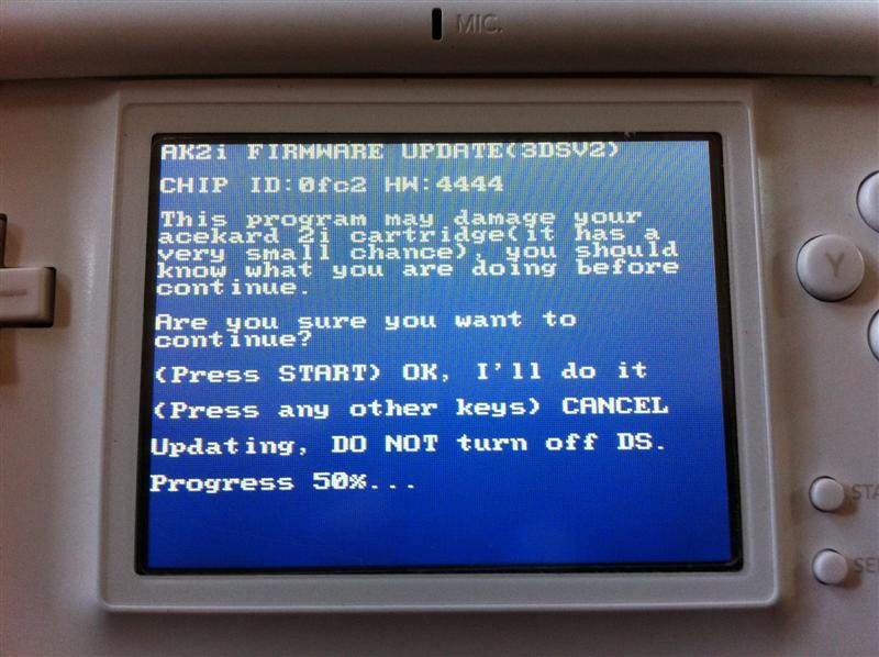 Micrologiciel Acekard 2i DSi 1.4.2 et 3DS 2.0 [Mise à jour]