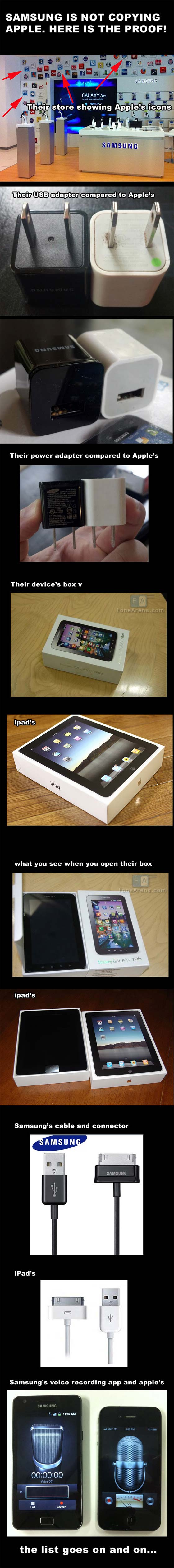 Samsung ne copie pas Apple, non monsieur!