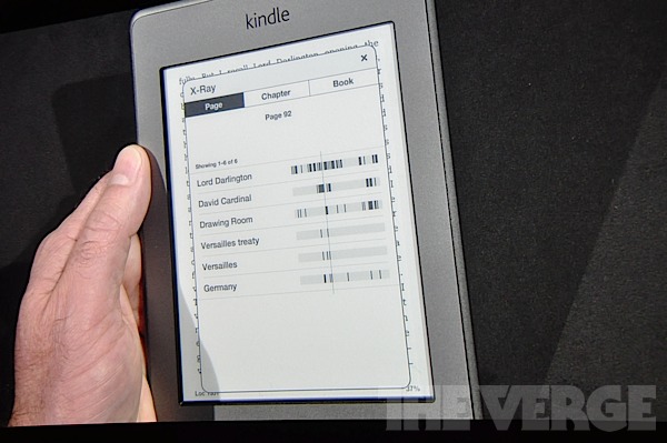 Tous les détails des Kindle, Kindle Touch et Kindle Fire