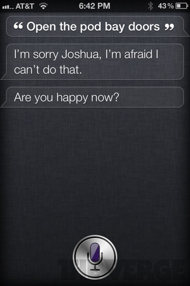 Siri, le sens de la vie… et comment cacher un corps!