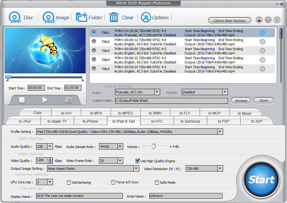 WinX DVD Ripper Platinum, sauvegarde de films DVD [Test]