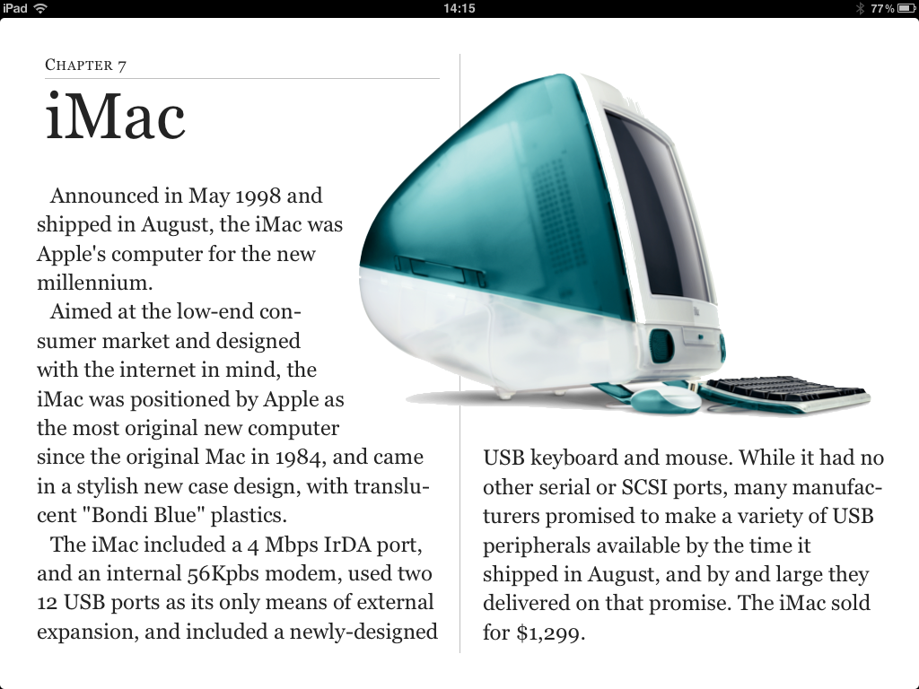 Encyclopédie interactive sur les produits Apple [iBooks]