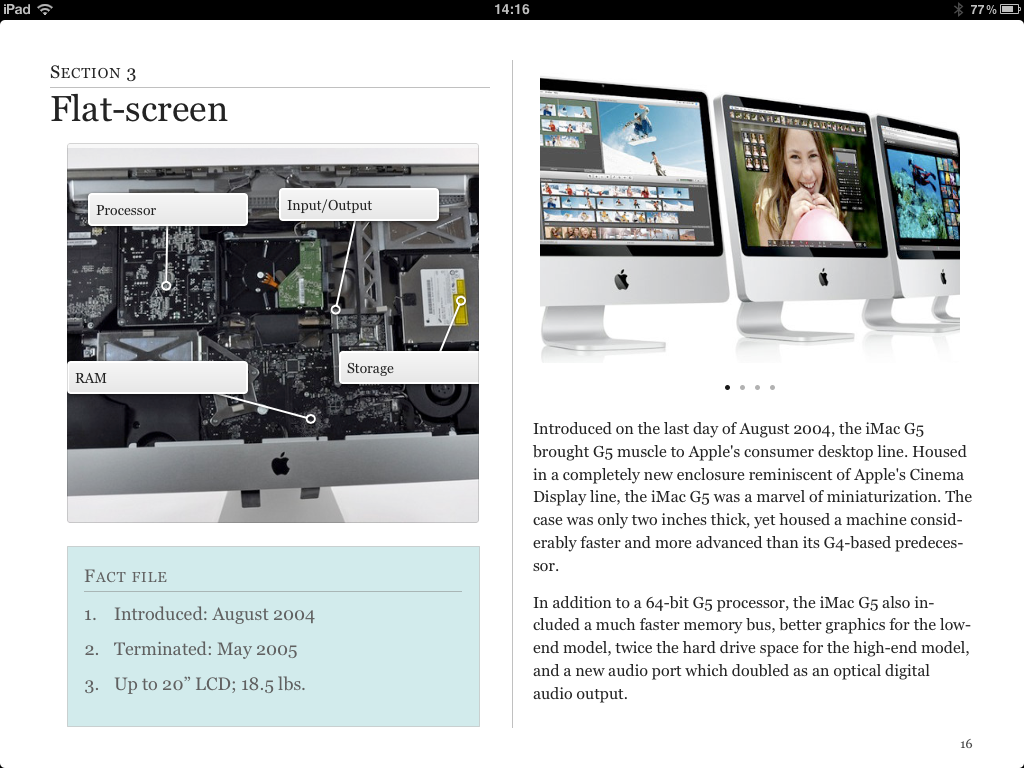 Encyclopédie interactive sur les produits Apple [iBooks]