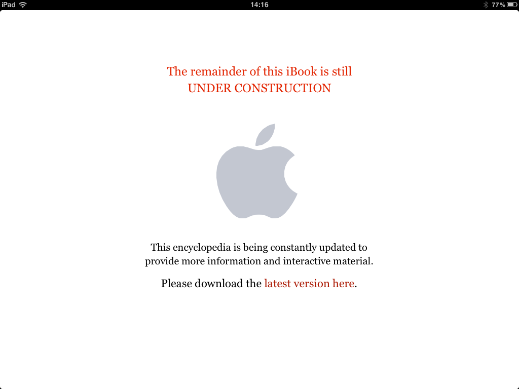 Encyclopédie interactive sur les produits Apple [iBooks]